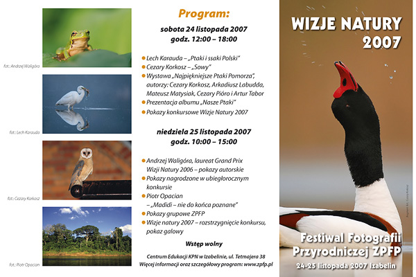 FESTIWAL FOTOGRAFII PRZYRODNICZEJ ZPFP-